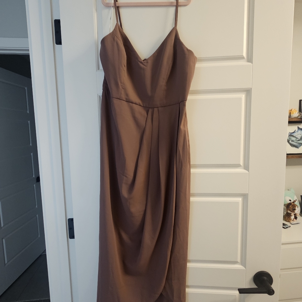 Lulu's Purple Pleated Sundress with Spaghetti Straps